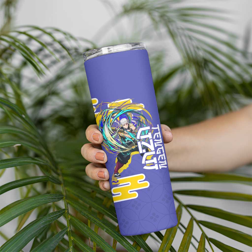 Tengen Uzui Demon Slayer Skinny Tumbler Vibrant Anime Soundwave Style