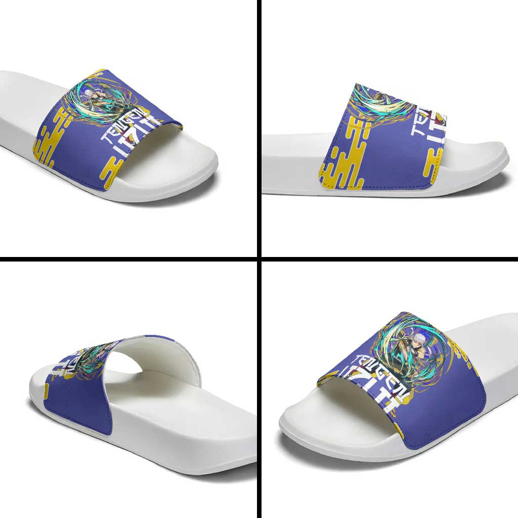 Tengen Uzui Demon Slayer Slide Sandals Vibrant Anime Soundwave Style