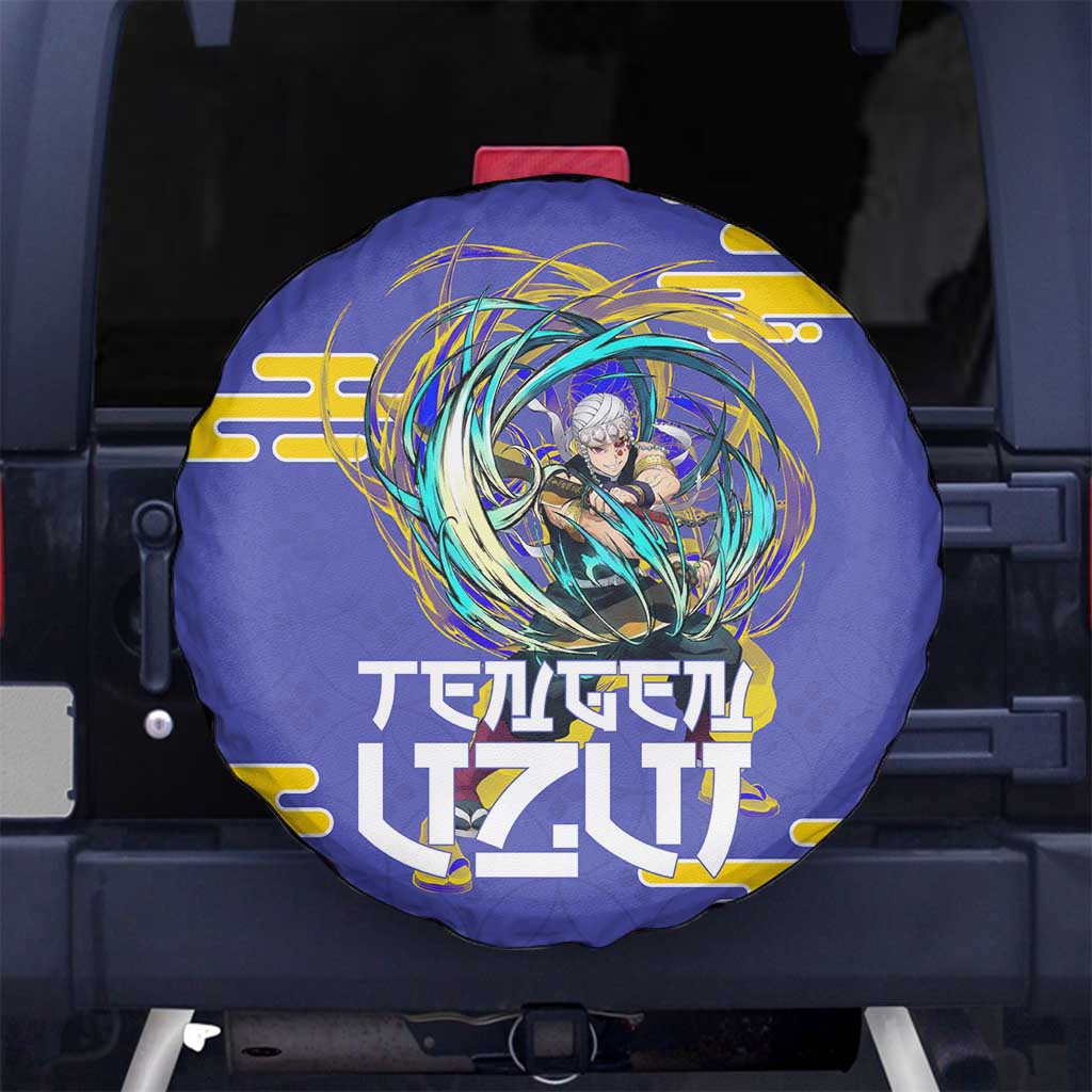 Tengen Uzui Demon Slayer Spare Tire Cover Vibrant Anime Soundwave Style