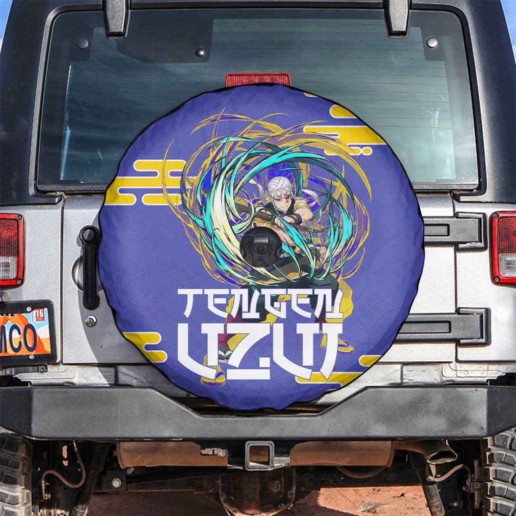 Tengen Uzui Demon Slayer Spare Tire Cover Vibrant Anime Soundwave Style