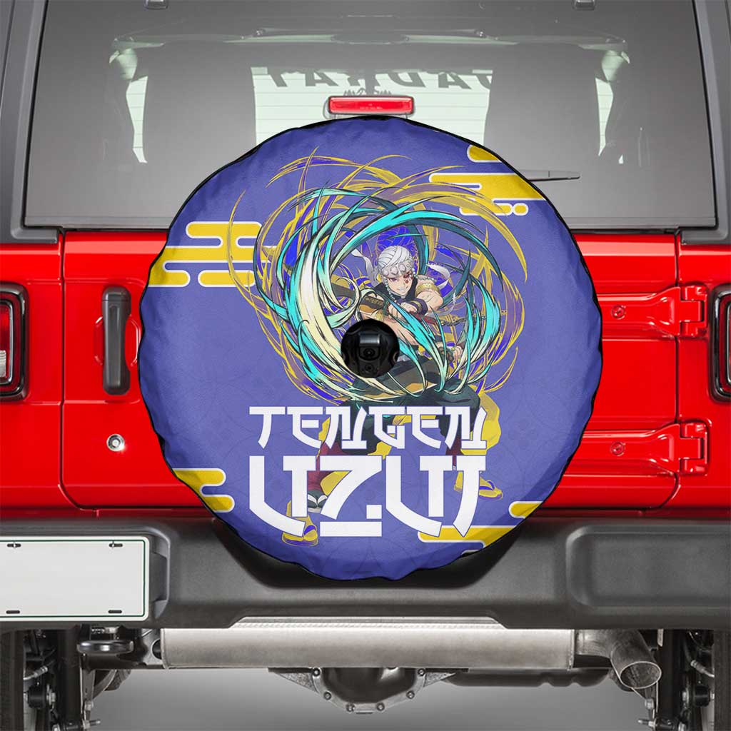 Tengen Uzui Demon Slayer Spare Tire Cover Vibrant Anime Soundwave Style