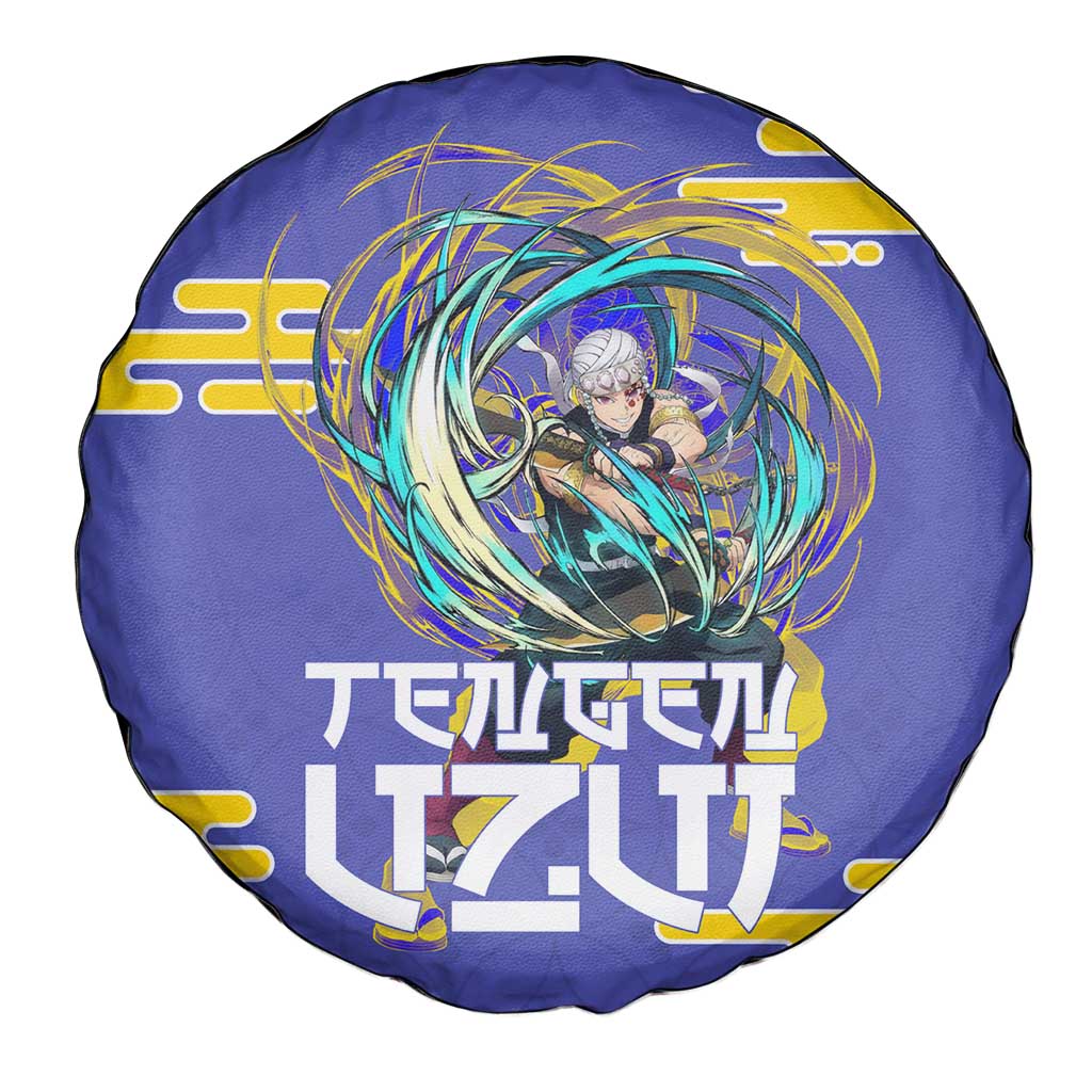 Tengen Uzui Demon Slayer Spare Tire Cover Vibrant Anime Soundwave Style