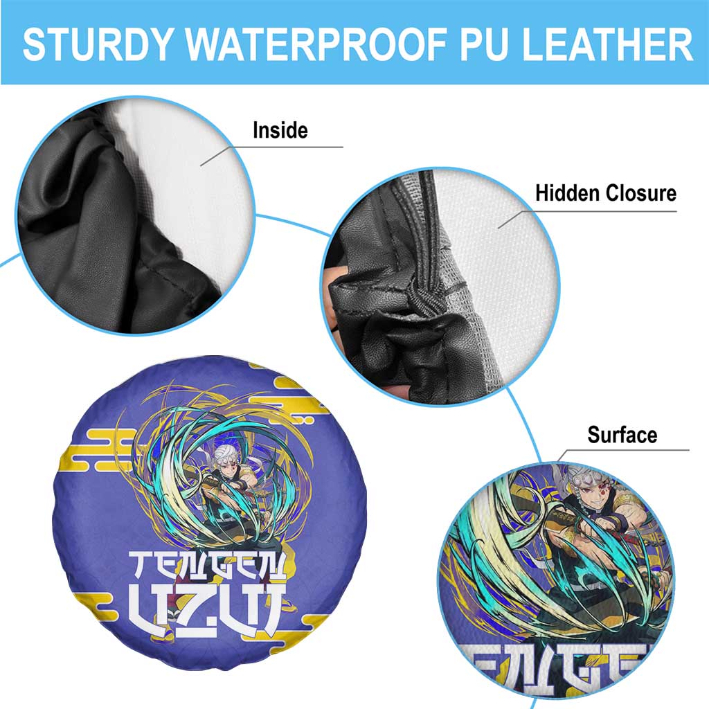 Tengen Uzui Demon Slayer Spare Tire Cover Vibrant Anime Soundwave Style
