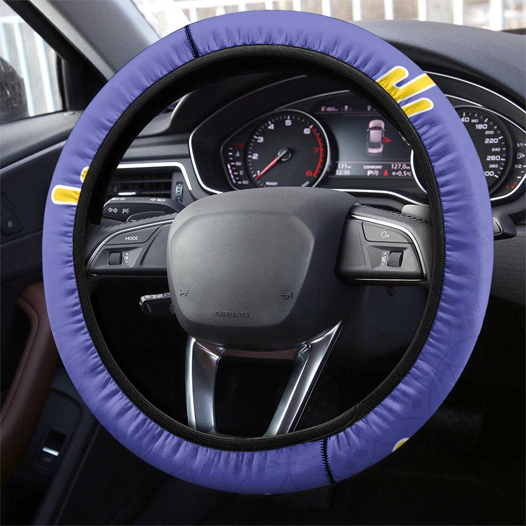 Tengen Uzui Demon Slayer Steering Wheel Cover Vibrant Anime Soundwave Style