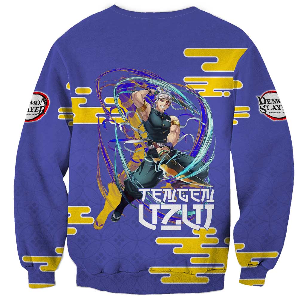 Tengen Uzui Demon Slayer Sweatshirt Vibrant Anime Soundwave Style