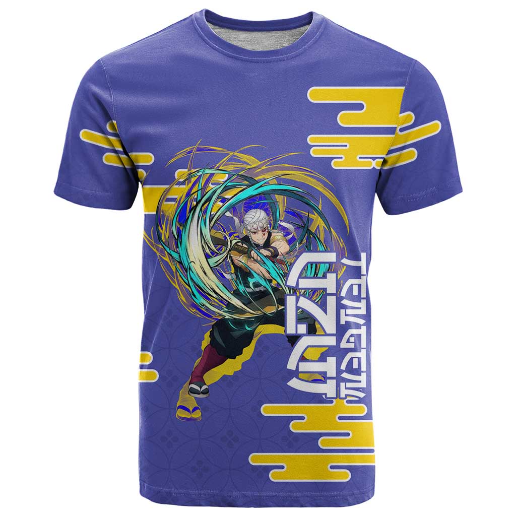 Tengen Uzui Demon Slayer T Shirt Vibrant Anime Soundwave Style