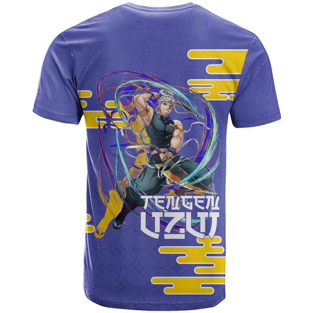 Tengen Uzui Demon Slayer T Shirt Vibrant Anime Soundwave Style