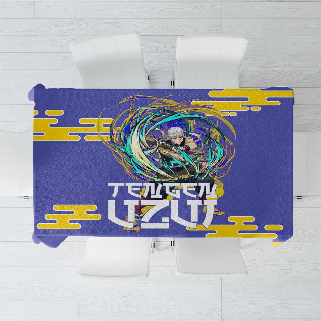Tengen Uzui Demon Slayer Tablecloth Vibrant Anime Soundwave Style