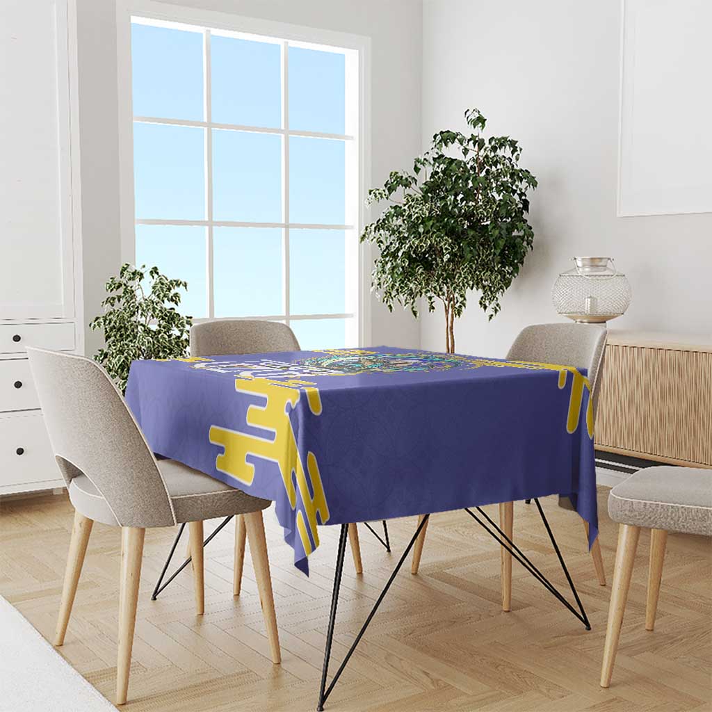 Tengen Uzui Demon Slayer Tablecloth Vibrant Anime Soundwave Style