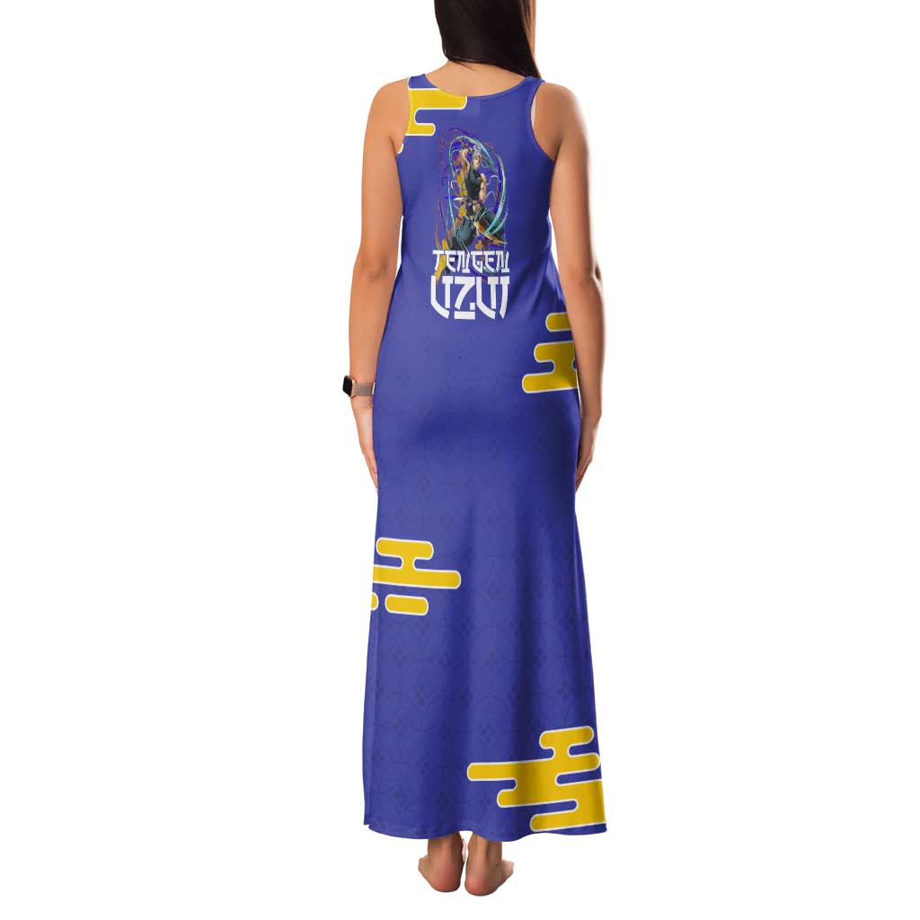 Tengen Uzui Demon Slayer Tank Maxi Dress Vibrant Anime Soundwave Style