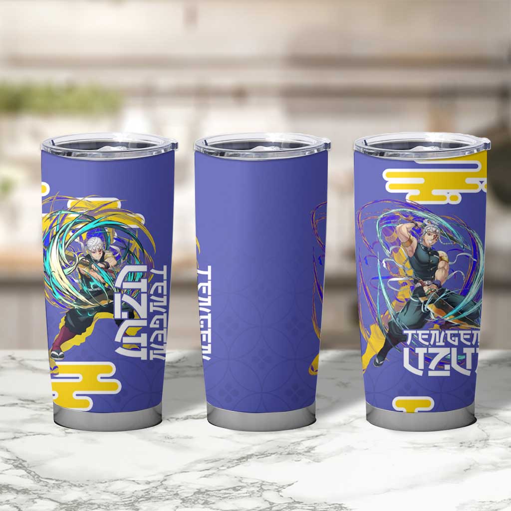 Tengen Uzui Demon Slayer Tumbler Cup Vibrant Anime Soundwave Style