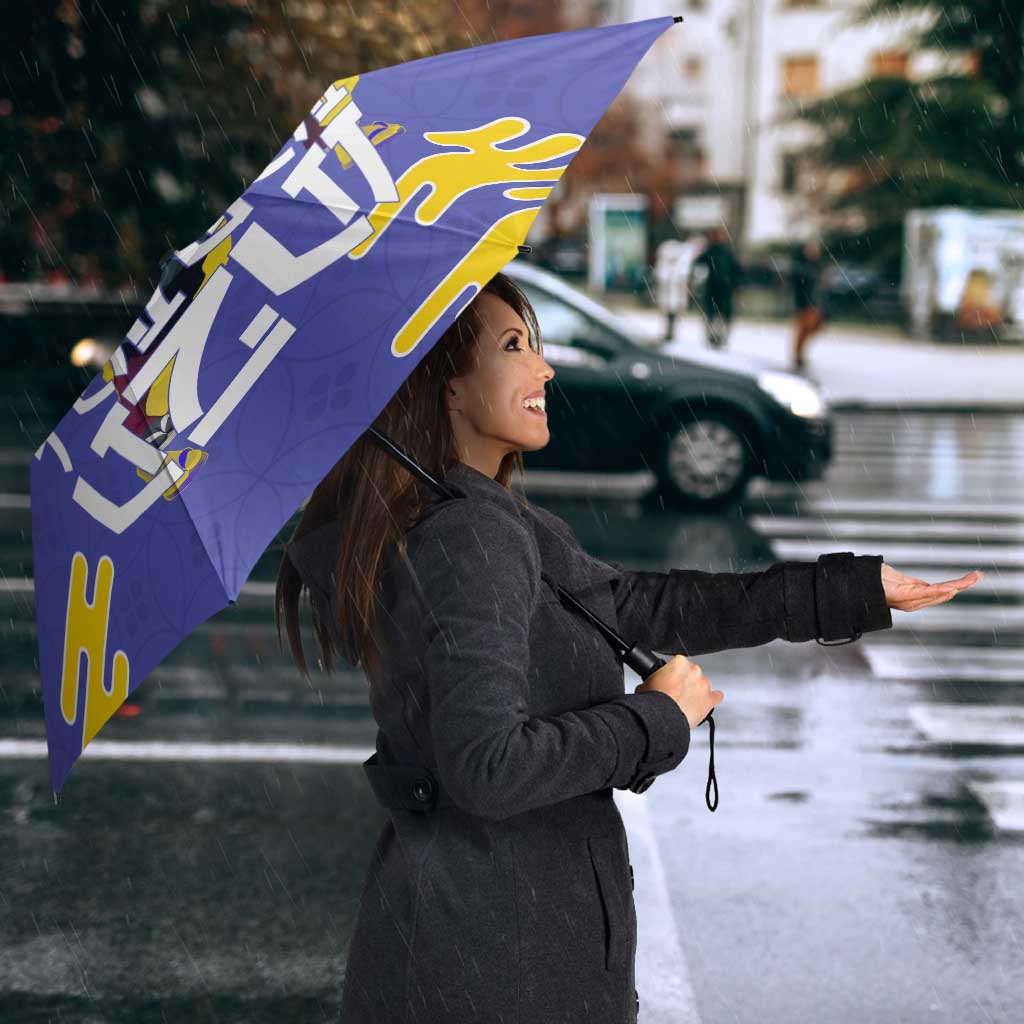Tengen Uzui Demon Slayer Umbrella Vibrant Anime Soundwave Style