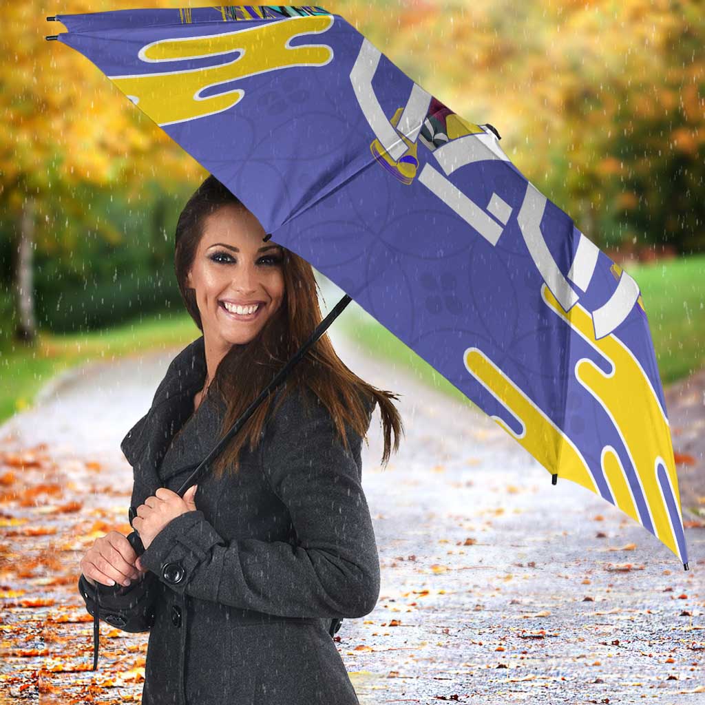 Tengen Uzui Demon Slayer Umbrella Vibrant Anime Soundwave Style