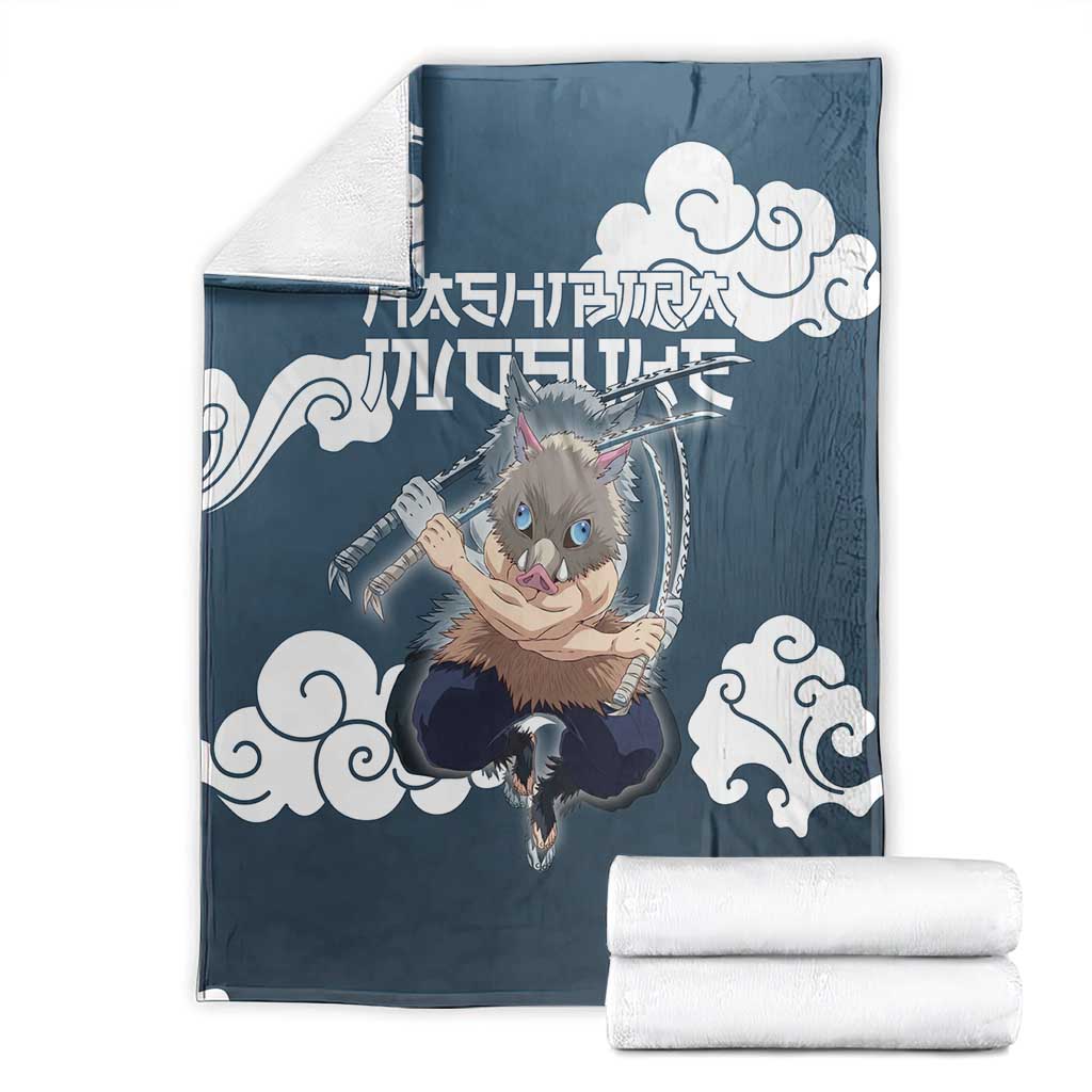 Hashibira Inosuke Demon Slayer Blanket Whirlwind Anime Cloud Pattern Style