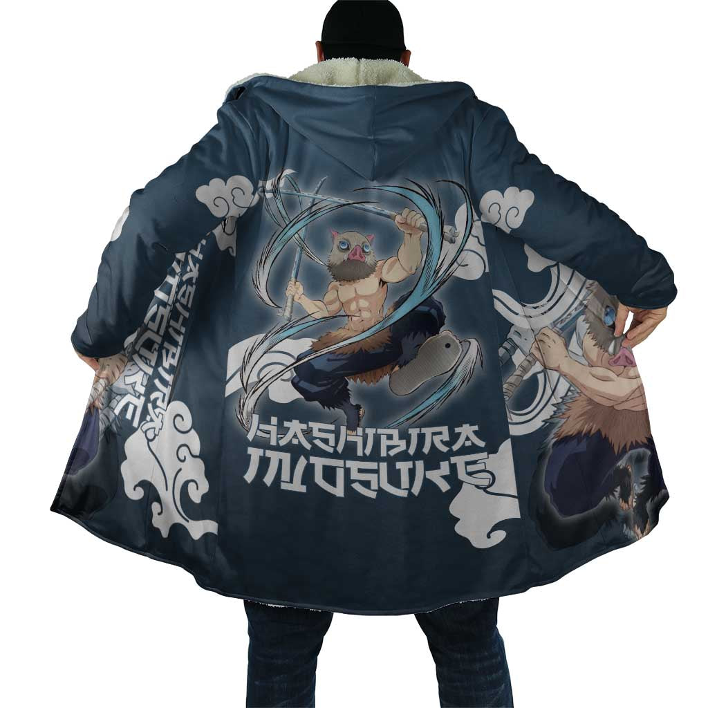 Hashibira Inosuke Demon Slayer Cloak Whirlwind Anime Cloud Pattern Style