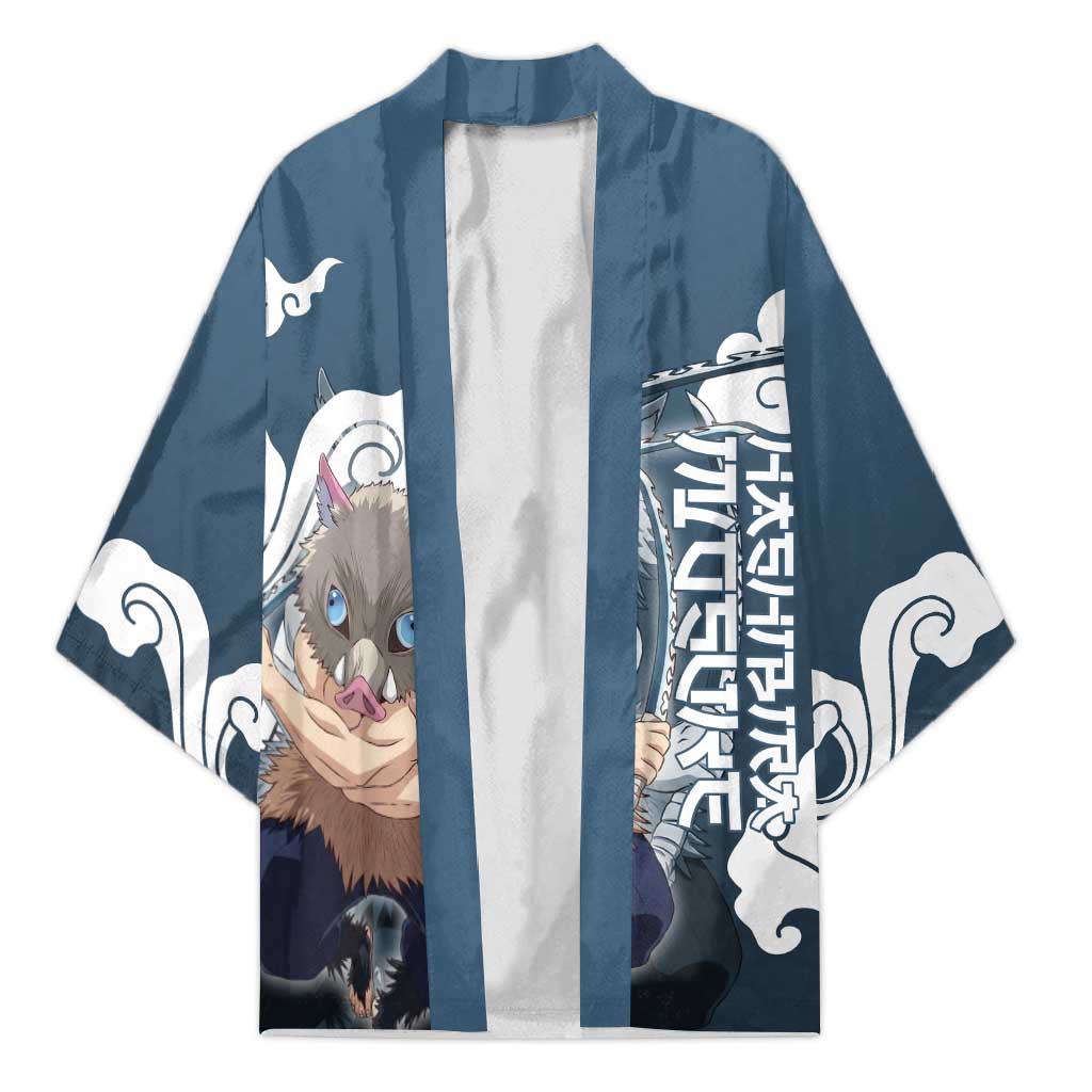 Hashibira Inosuke Demon Slayer Kimono Whirlwind Anime Cloud Pattern Style