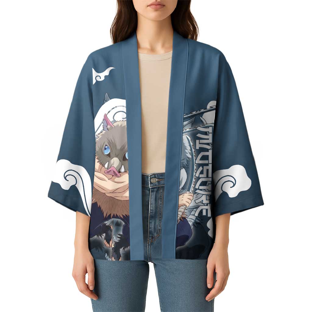 Hashibira Inosuke Demon Slayer Kimono Whirlwind Anime Cloud Pattern Style