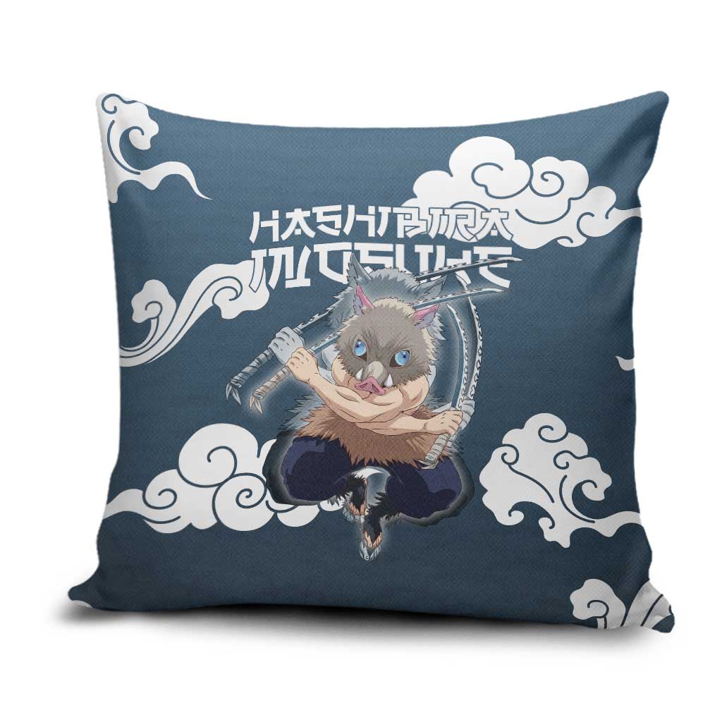 Hashibira Inosuke Demon Slayer Pillow Cover Whirlwind Anime Cloud Pattern Style
