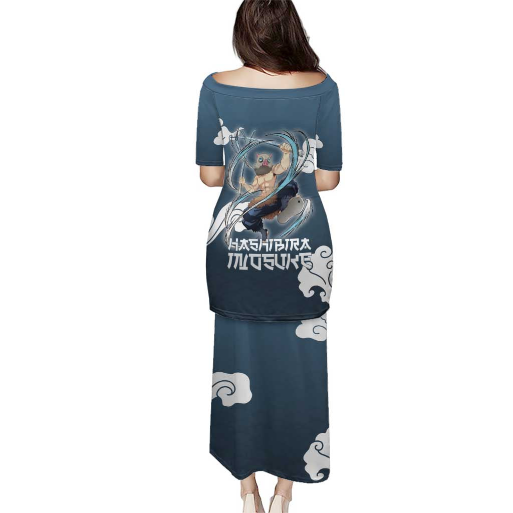 Hashibira Inosuke Demon Slayer Puletasi Whirlwind Anime Cloud Pattern Style