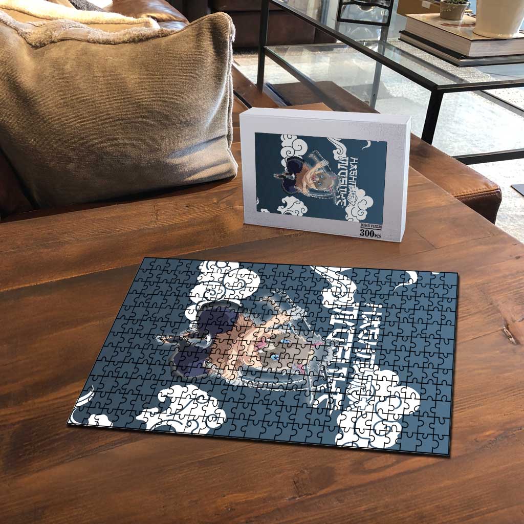 Hashibira Inosuke Demon Slayer Puzzle Whirlwind Anime Cloud Pattern Style