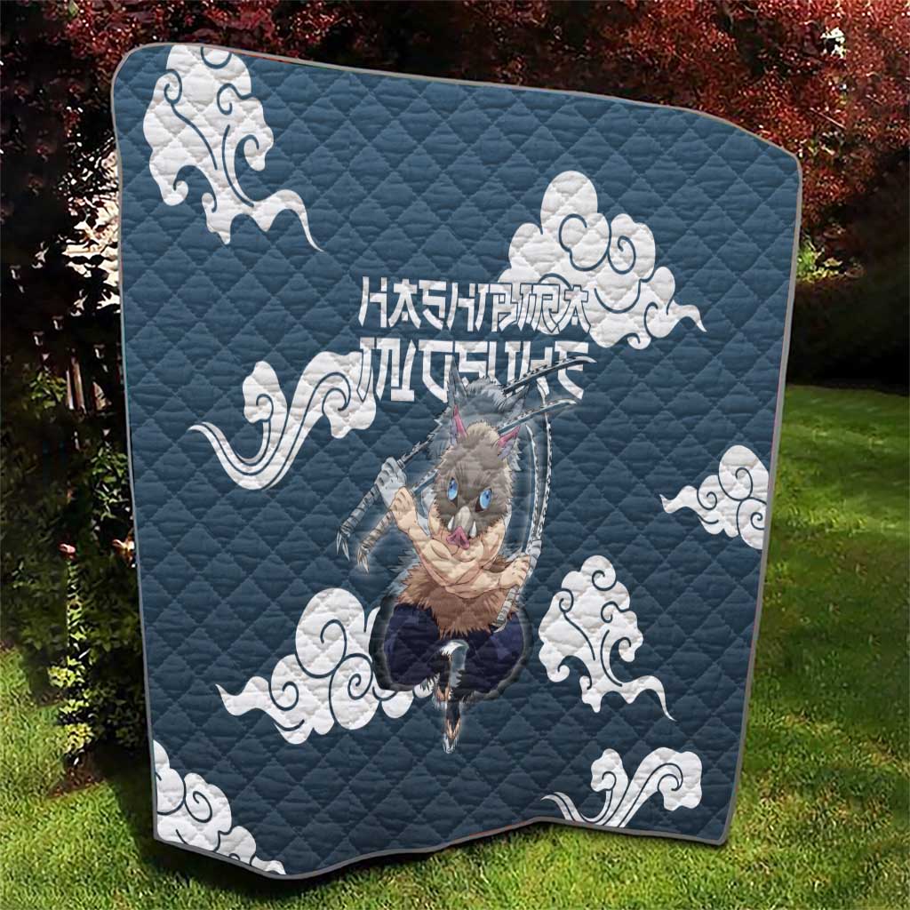 Hashibira Inosuke Demon Slayer Quilt Whirlwind Anime Cloud Pattern Style