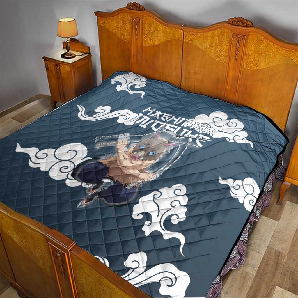 Hashibira Inosuke Demon Slayer Quilt Whirlwind Anime Cloud Pattern Style