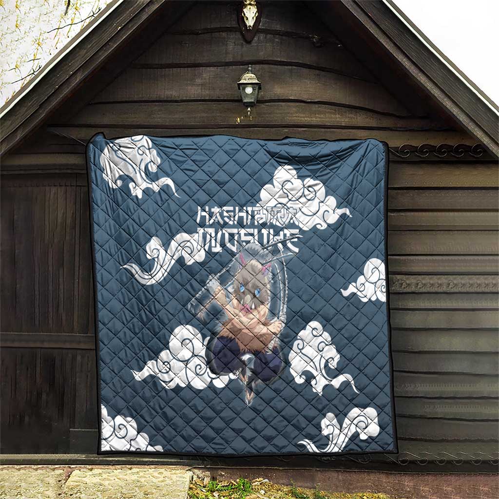 Hashibira Inosuke Demon Slayer Quilt Whirlwind Anime Cloud Pattern Style