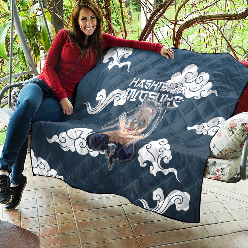 Hashibira Inosuke Demon Slayer Quilt Whirlwind Anime Cloud Pattern Style