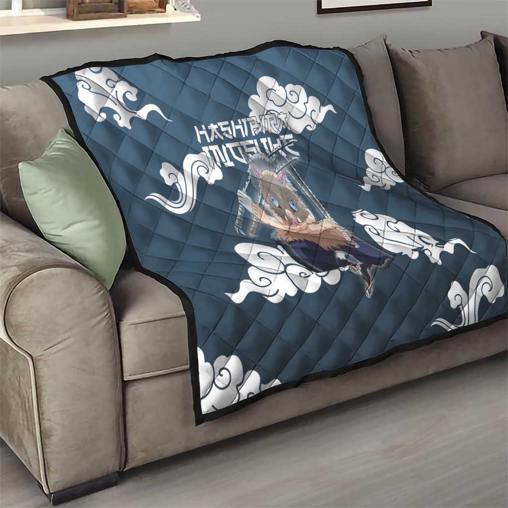 Hashibira Inosuke Demon Slayer Quilt Whirlwind Anime Cloud Pattern Style