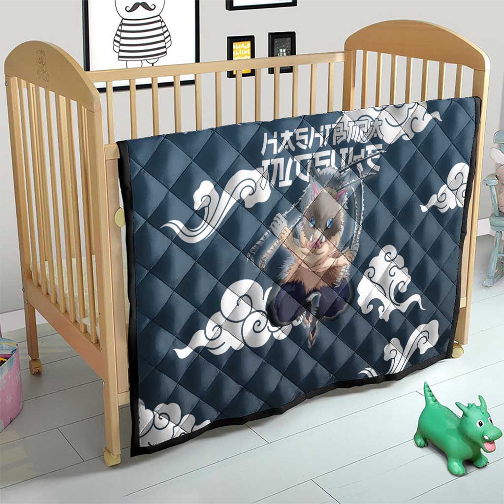 Hashibira Inosuke Demon Slayer Quilt Whirlwind Anime Cloud Pattern Style