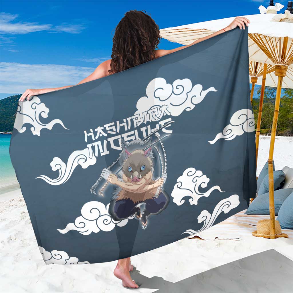 Hashibira Inosuke Demon Slayer Sarong Whirlwind Anime Cloud Pattern Style