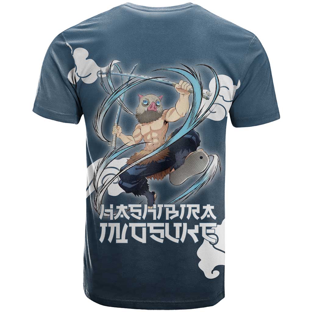Hashibira Inosuke Demon Slayer T Shirt Whirlwind Anime Cloud Pattern Style