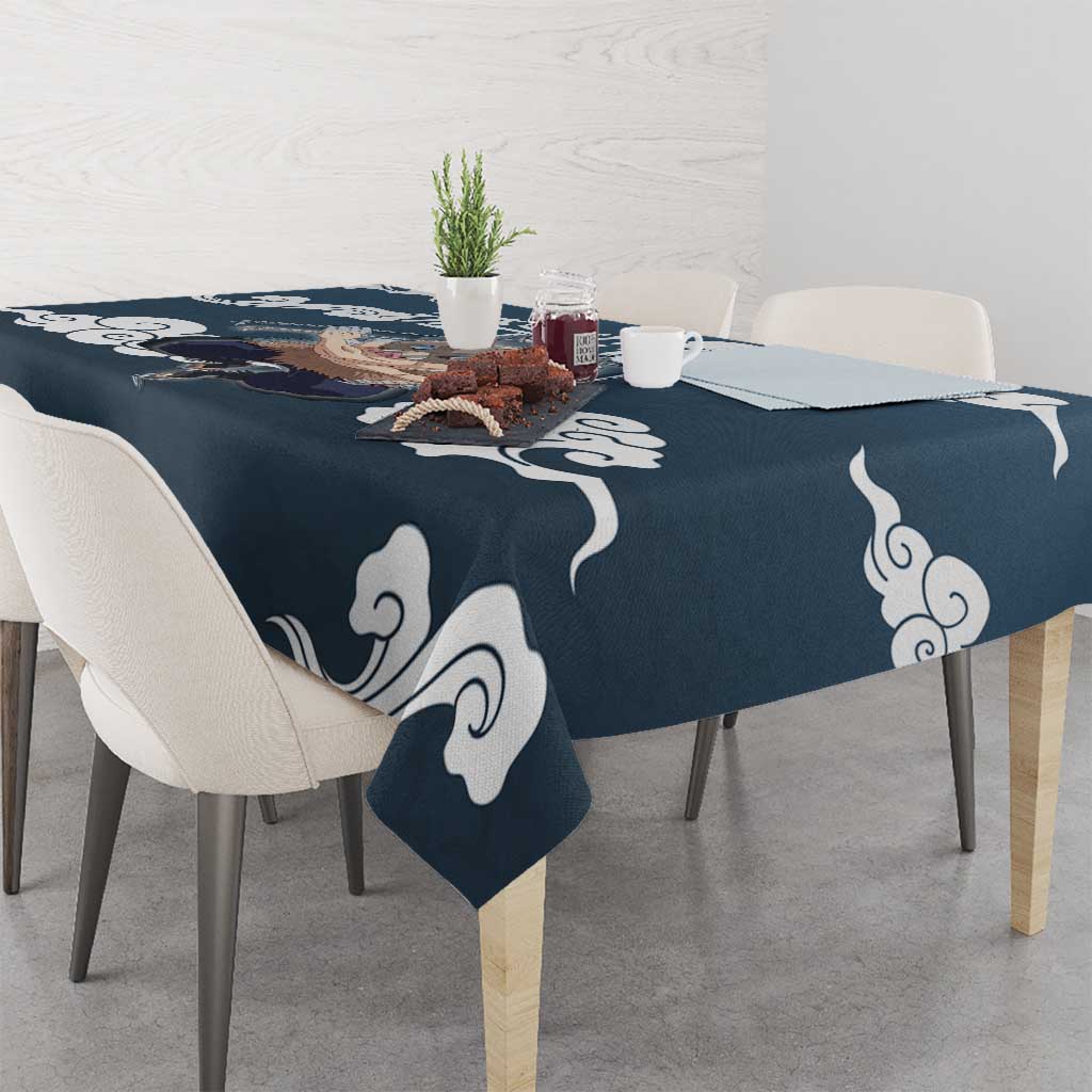 Hashibira Inosuke Demon Slayer Tablecloth Whirlwind Anime Cloud Pattern Style
