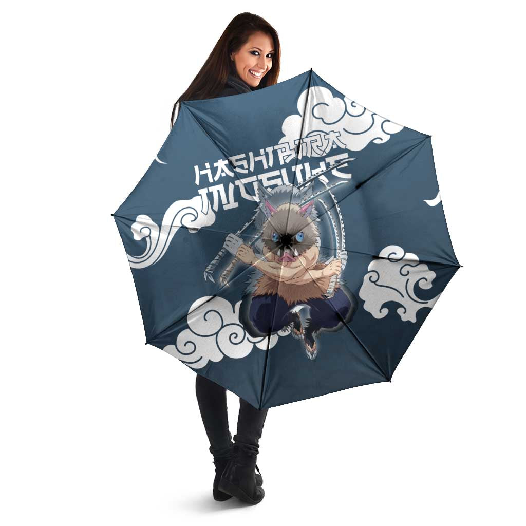 Hashibira Inosuke Demon Slayer Umbrella Whirlwind Anime Cloud Pattern Style