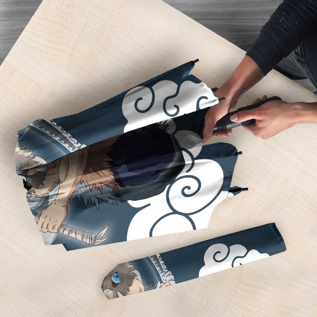 Hashibira Inosuke Demon Slayer Umbrella Whirlwind Anime Cloud Pattern Style
