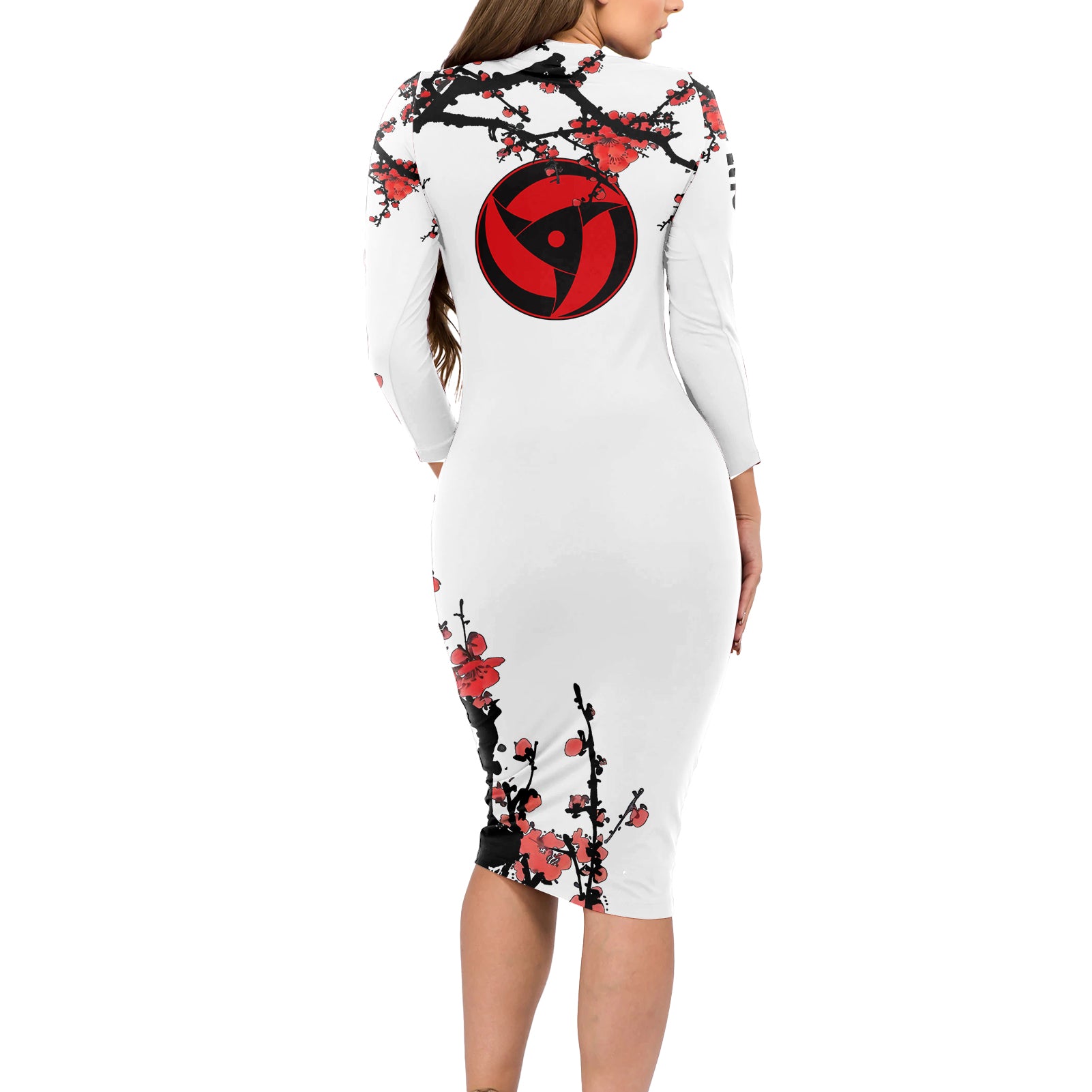 Uchiha Itachi - Anime Japan Style Long Sleeve Bodycon Dress