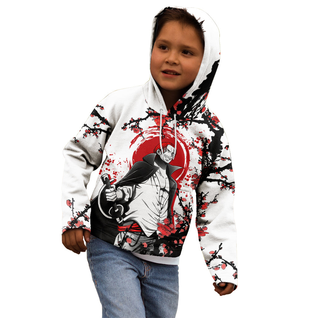 Red-Haired Shanks - Japan Style Anime Kid Hoodie