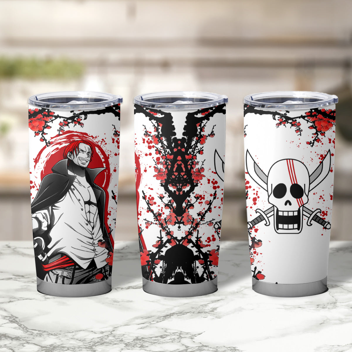 Red-Haired Shanks One Piece Tumbler Cup Japan Style Anime