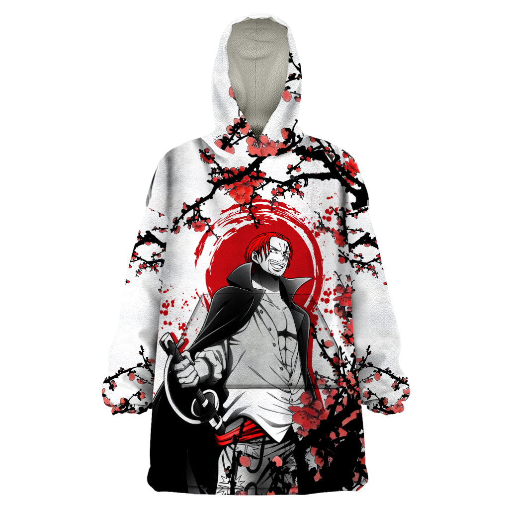 Red-Haired Shanks - Japan Style Anime Wearable Blanket Hoodie