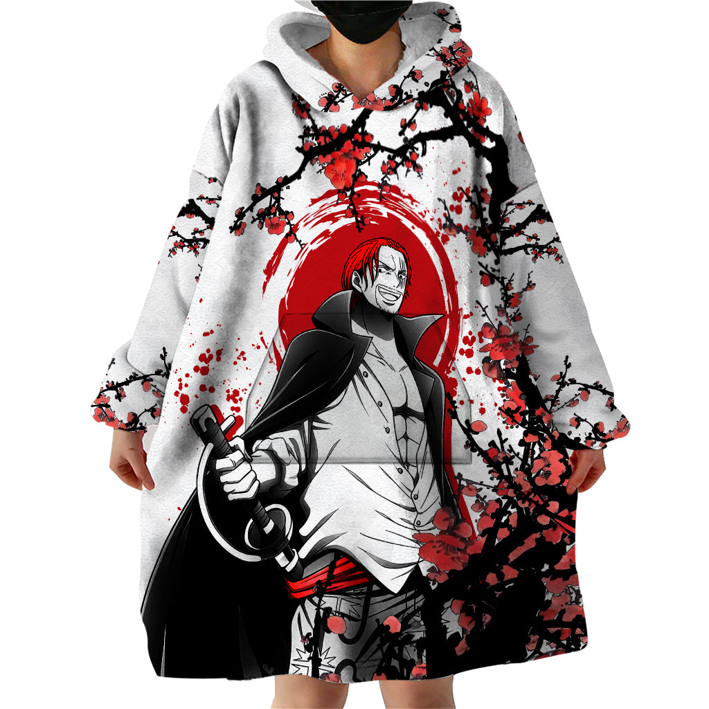 Red-Haired Shanks - Japan Style Anime Wearable Blanket Hoodie