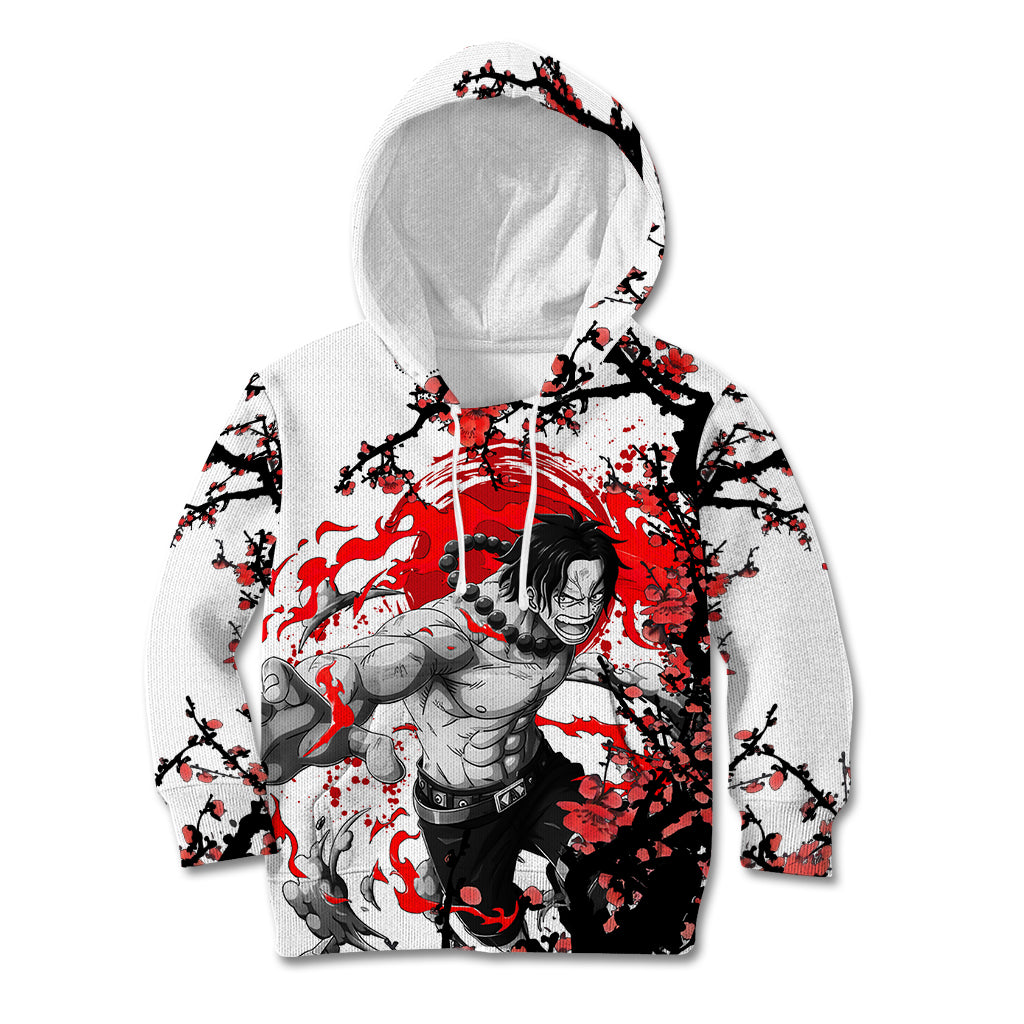 Portgas D. Ace- Japan Style One Piece Anime Kid Hoodie