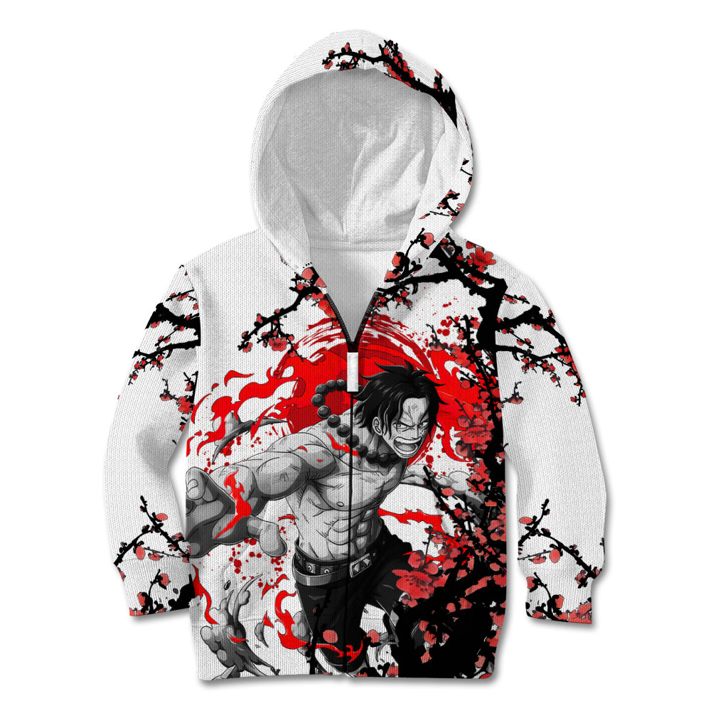 Portgas D. Ace- Japan Style One Piece Anime Kid Hoodie