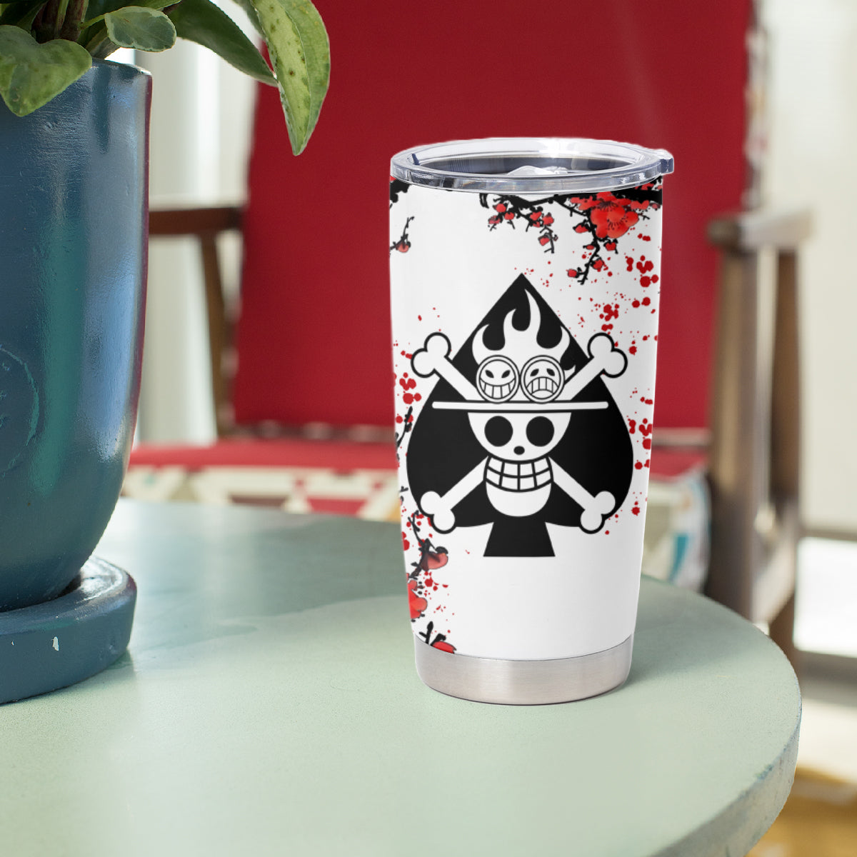 Portgas D. Ace One Piece Tumbler Cup Japan Style One Piece Anime