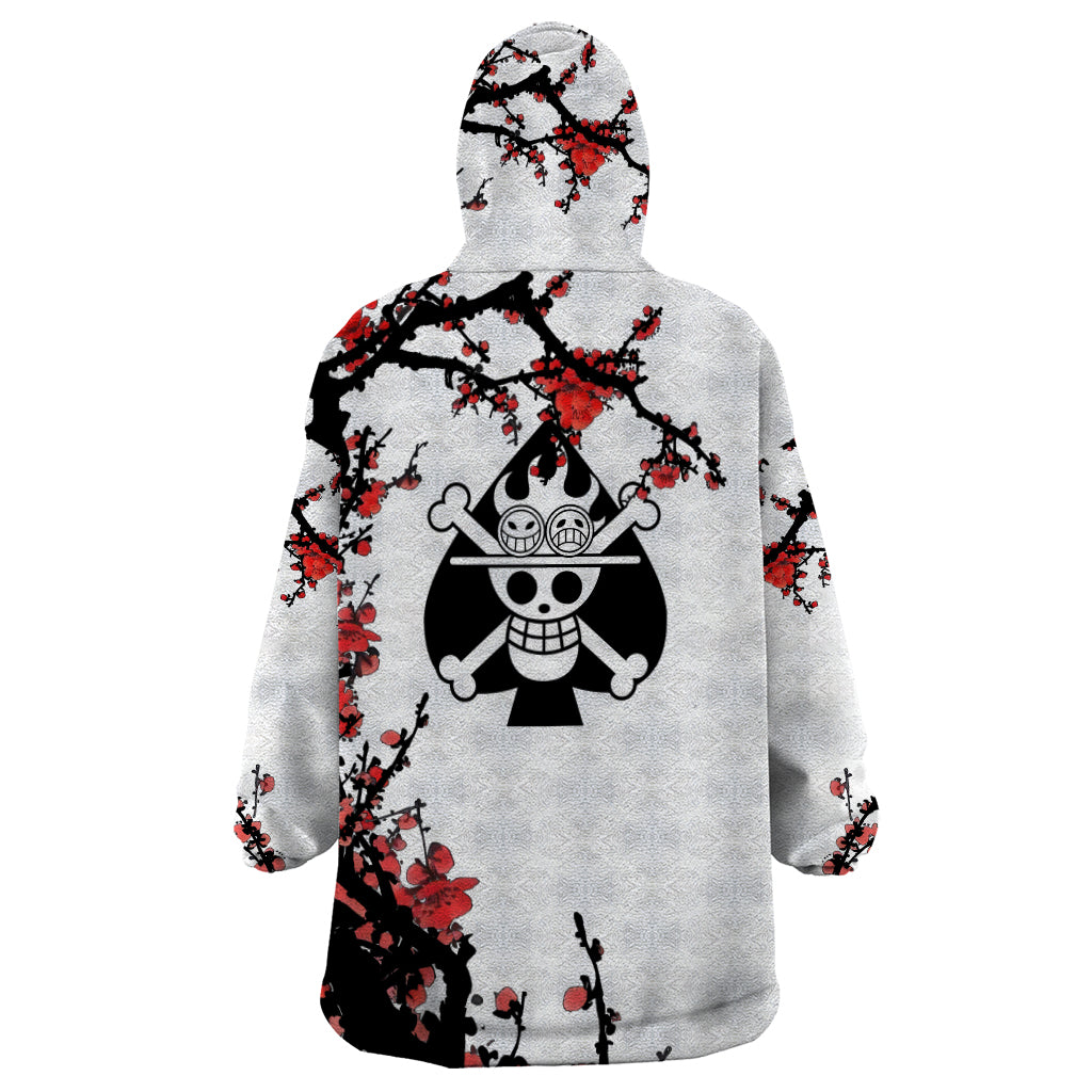 Portgas D. Ace- Japan Style One Piece Anime Wearable Blanket Hoodie