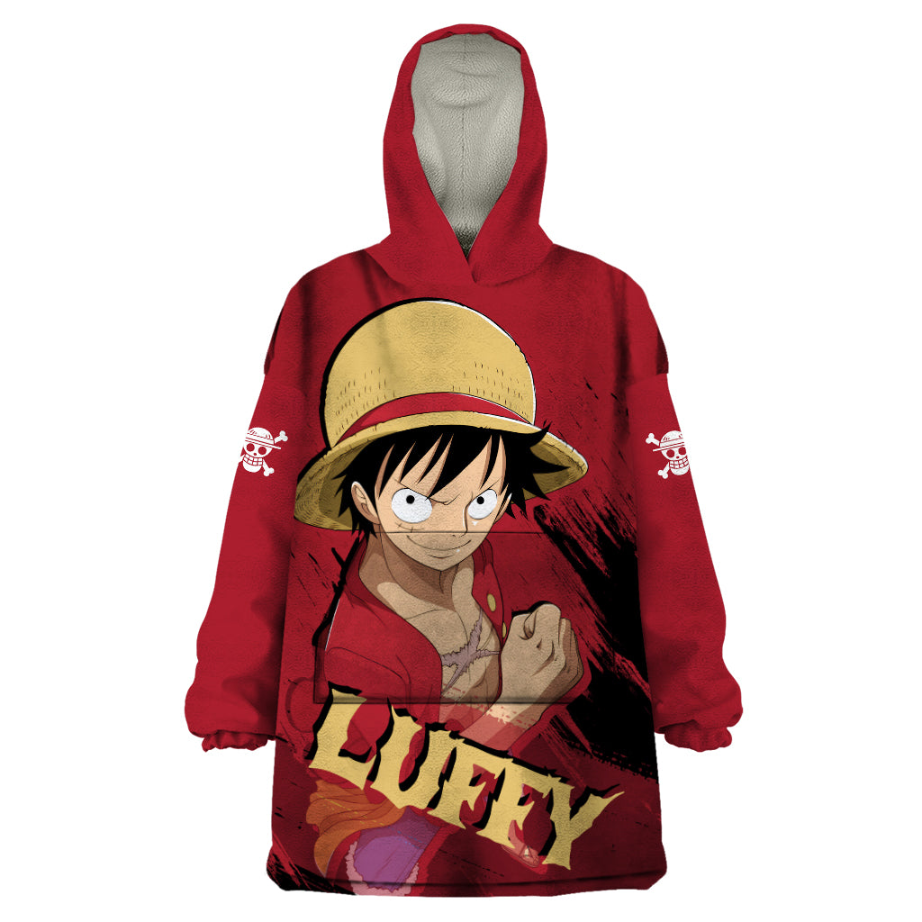 Monkey D Luffy - One Piece Anime Wearable Blanket Hoodie