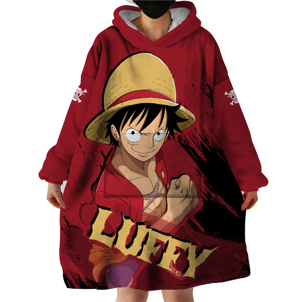 Monkey D Luffy - One Piece Anime Wearable Blanket Hoodie