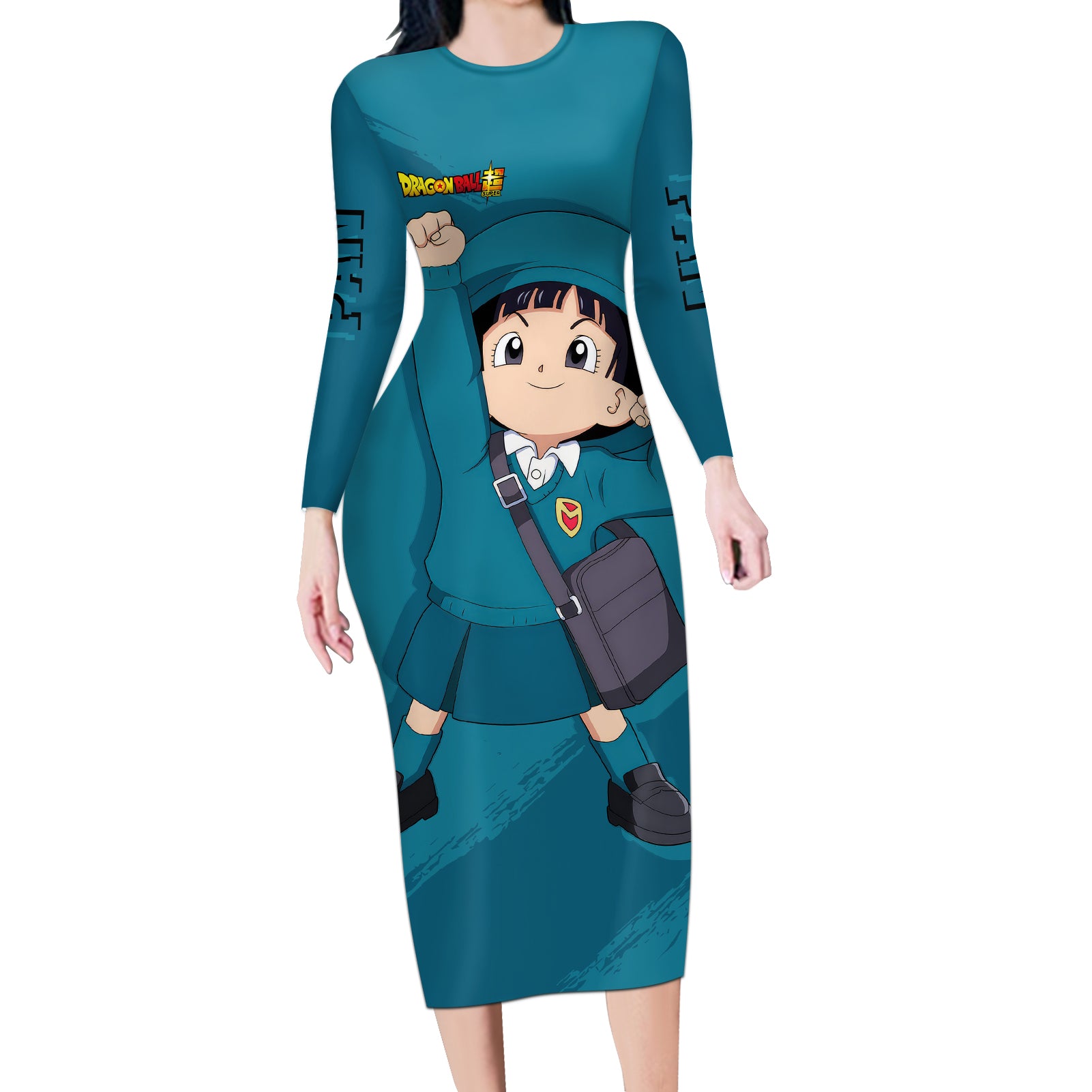 Pan Hoodie Super - Dragon Ball Long Sleeve Bodycon Dress