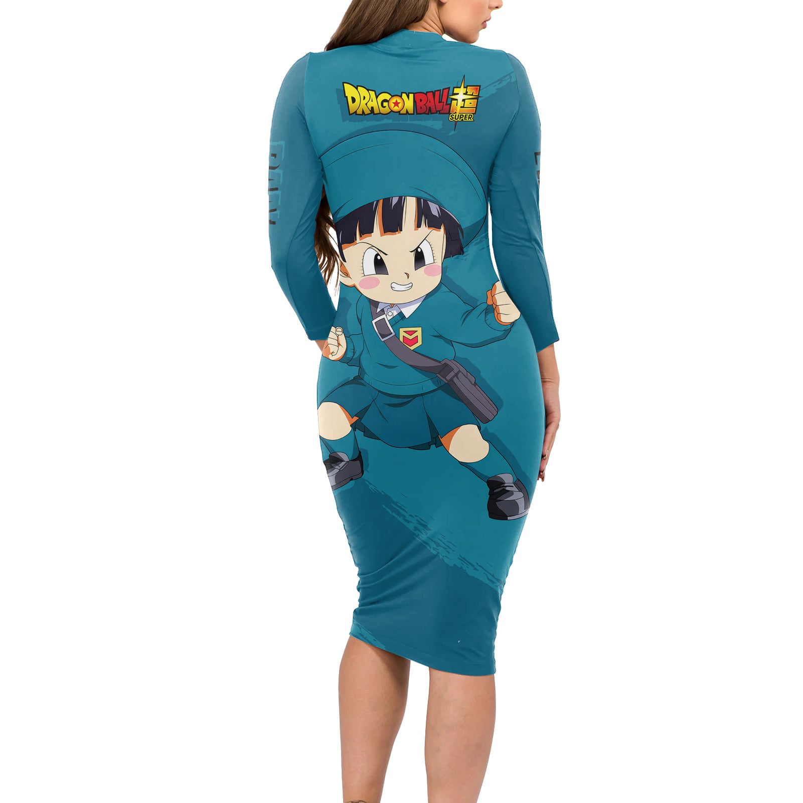 Pan Hoodie Super - Dragon Ball Long Sleeve Bodycon Dress
