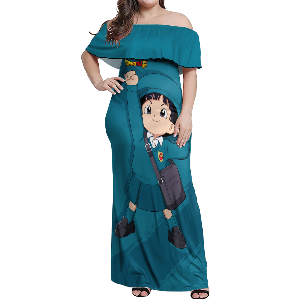 Pan Hoodie Super - Dragon Ball Off Shoulder Maxi Dress
