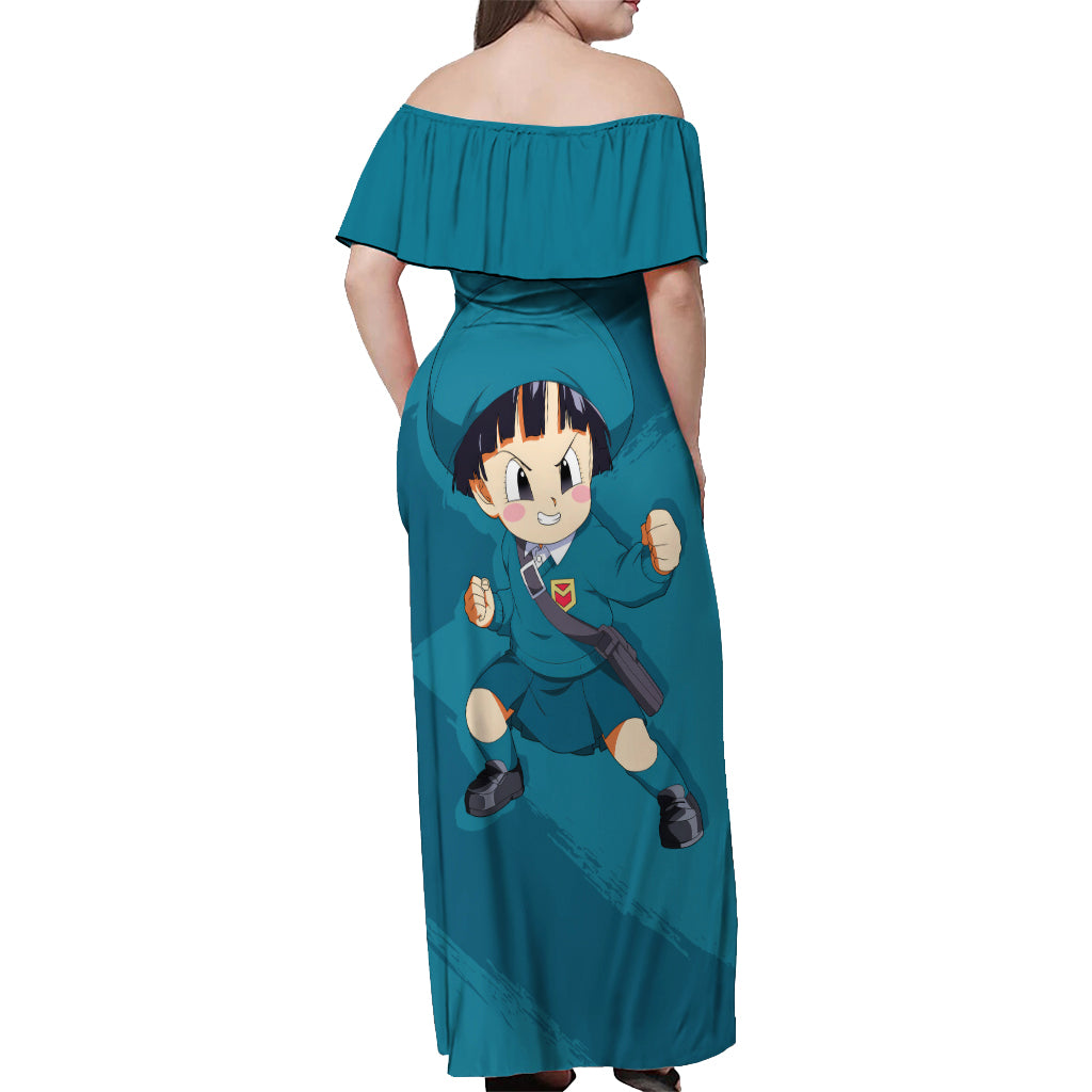 Pan Hoodie Super - Dragon Ball Off Shoulder Maxi Dress